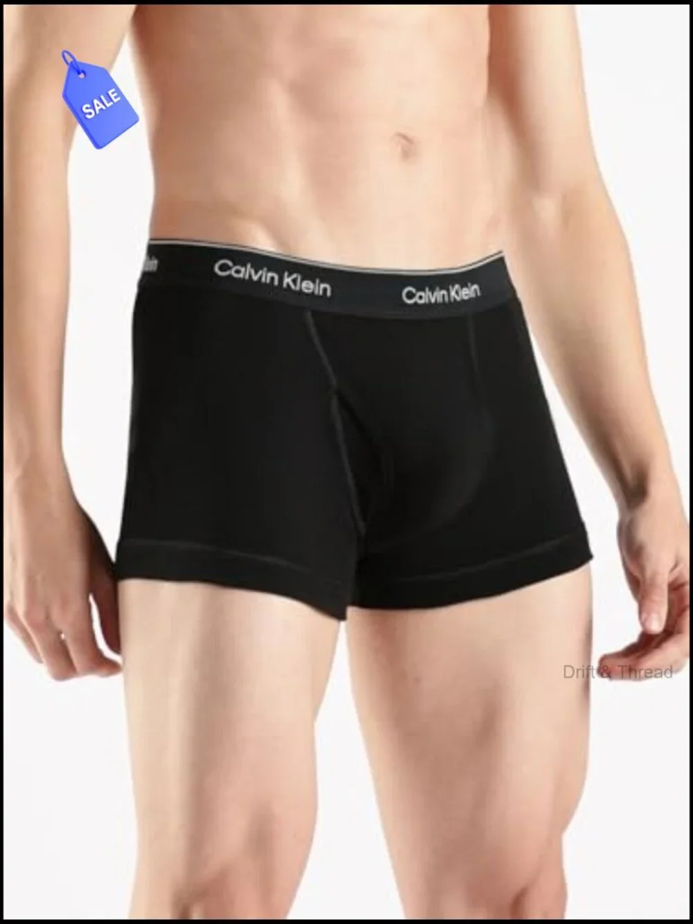 Men's Cotton Trunks Underwear 3-Pack Mid Rise Supportive Fly